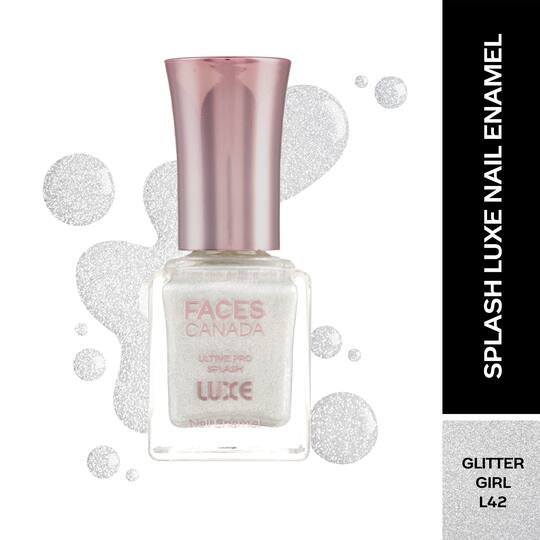 Faces Canada Ultime Pro Splash Luxe Nail Enamel Glossy Finish - Glitter Girl L42 (12 ml)