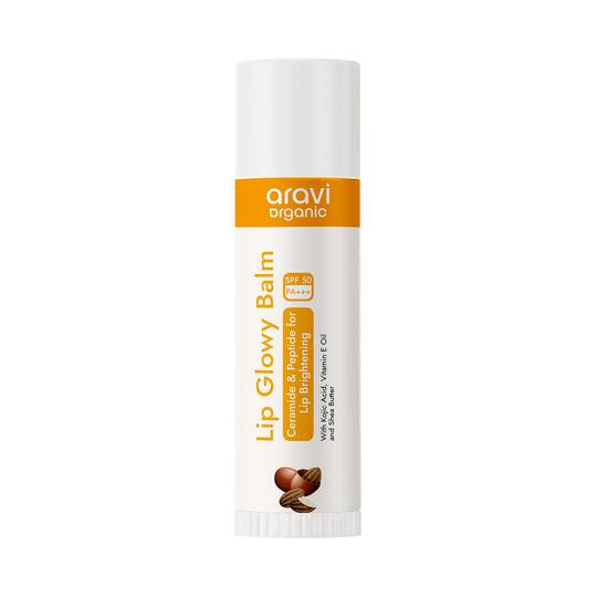 Aravi Organic Tinted Beetroot Lip Balm With SPF 50 PA+++ -Kojic Acid & Ceramide (5 g)