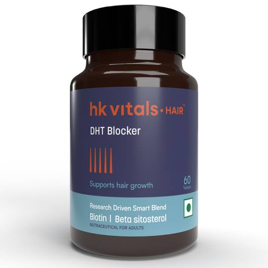 HK Vitals DHT Blocker with Biotin Helps Reduce Hair Fall (60 Tablets)