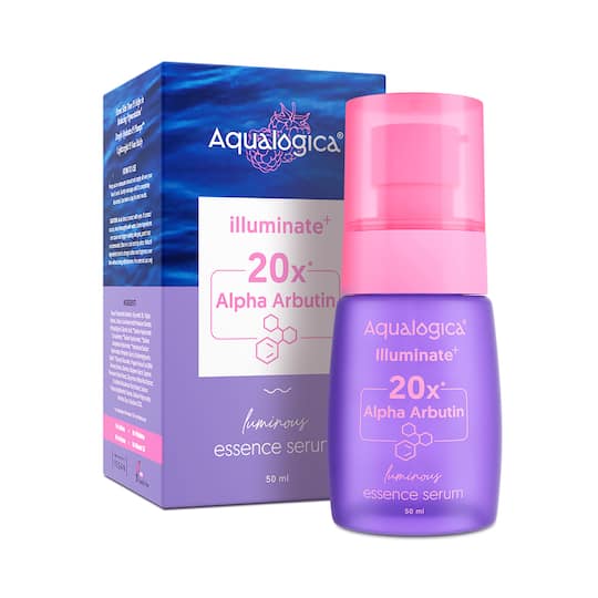 Aqualogica lluminate + 20x Alpha Arbutin Luminous Essence Serum (50 ml)