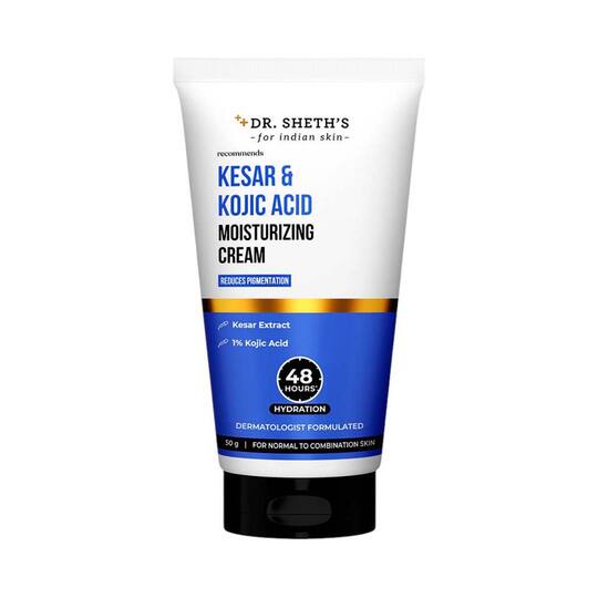 Dr. Sheth's Kesar & Kojic Acid Moisturizing Cream (50 g)