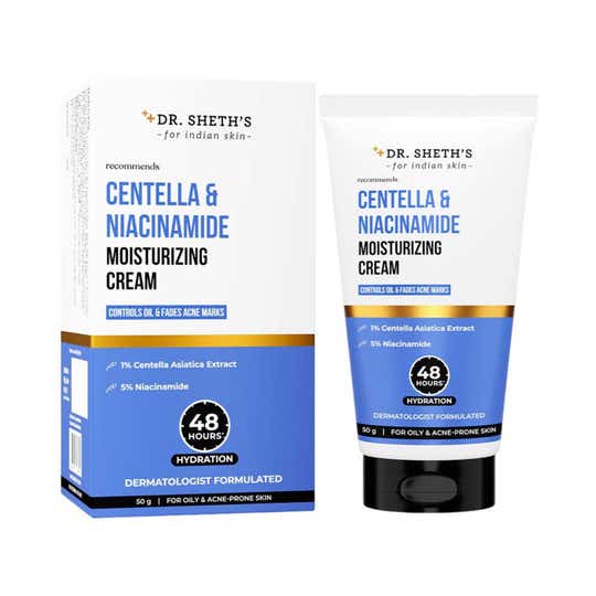 Dr. Sheth's Centella and Niacinamide Moisturizing Cream (100 g)