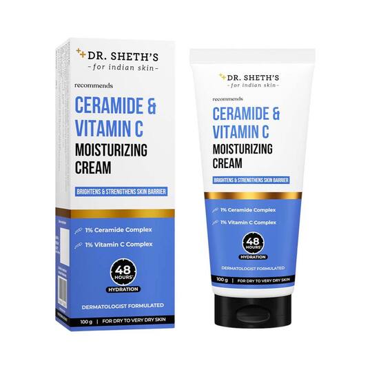 Dr. Sheth's Ceramide & Vitamin C Moisturizing Cream (100 g)