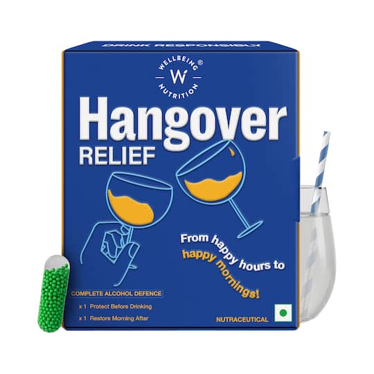 Wellbeing Nutrition Hangover Relief Milk Thistle and Electrolytes Hangover Prevention Lemon Flavor