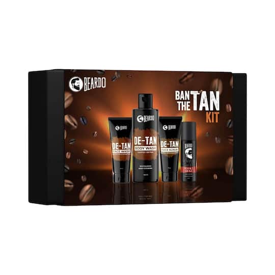 Beardo Ban The Tan Kit for Men Face Wash Body Wash Face Scrub & Deo