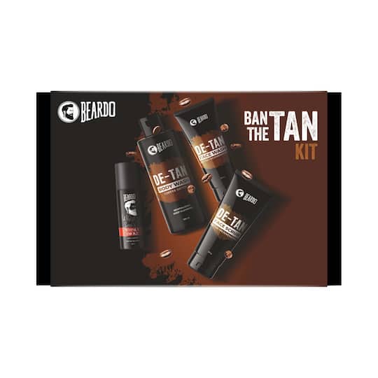 Beardo Ban The Tan Kit for Men Face Wash Body Wash Face Scrub & Deo