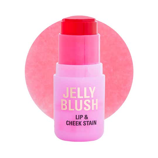 Makeup Revolution Jelly Blush Stick Lip And Cheek Stain - Strawberry Pink (5.5 g)