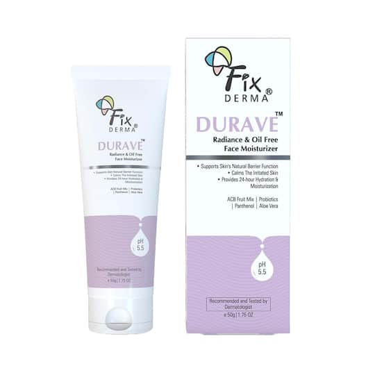 Fixderma Durave Radiance & Brightening Oil Free Face Aloe Vera Face Moisturizer All Skin Type (50 g)