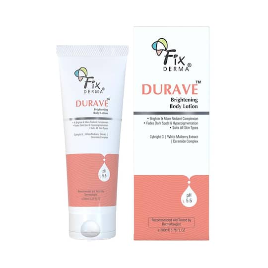 Fixderma Durave Brightening Body Lotion Ceramide Lotion for Hyperpigmentation & Dark Spots (200 ml)