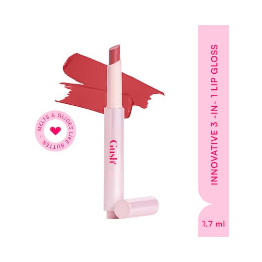 Gush Beauty Hybrid Gloss Butter Balm Stick - Smooch-Rosy Mauve (1.7 g)