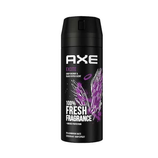 Axe Excite Deodorant Body Spray for Men, 48H Odour Protection Crisp Coconut (150 ml)