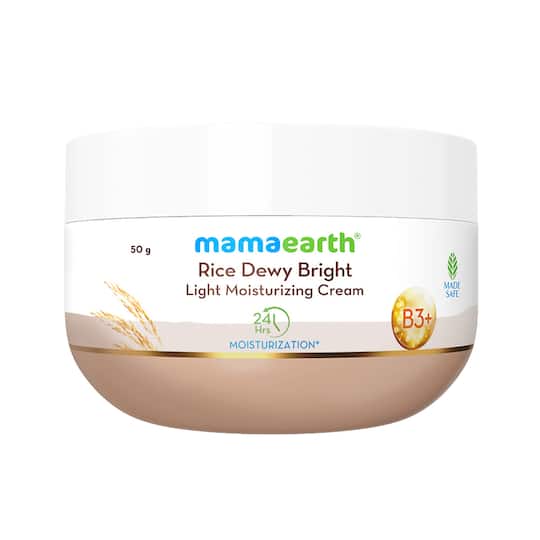 Mamaearth Rice Dewy Bright Light Moisturizing Cream (50 g)