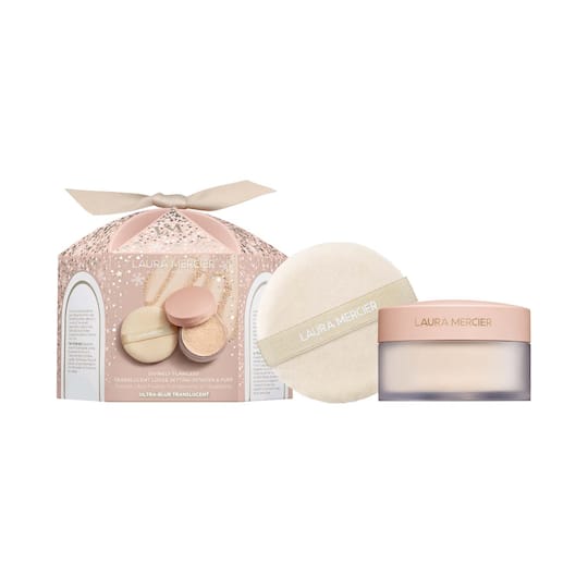 Laura Mercier Divinely Flawless Translucent Loose Setting Powder & Puff Ultra-Blur - Translucent
