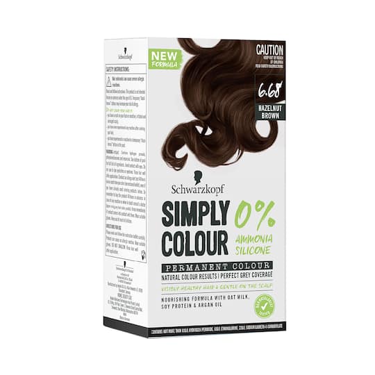 Schwarzkopf Professional Simply Color Permanent Hair Colour - 6.68 Hazelnut Brown (142.5 ml)