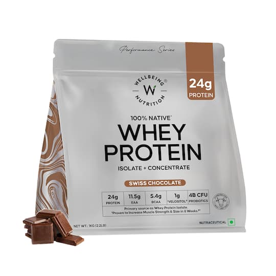 Wellbeing Nutrition Whey Protein Isolate + Concentrate (1 kg)