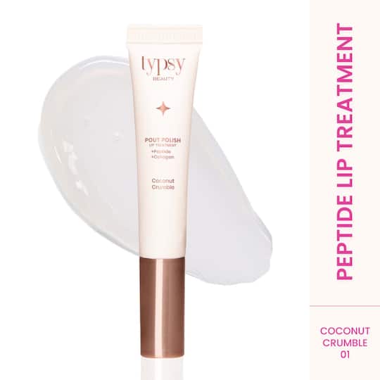 Typsy Beauty Pout Polish Peptide Lip Treatment Balm - Coconut Crumble (8 ml)