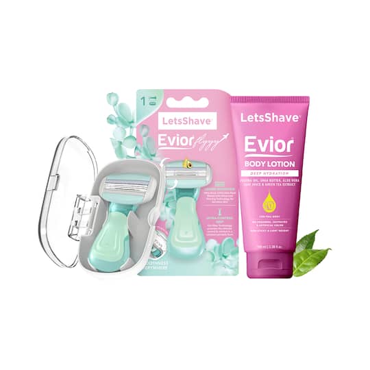 LetsShave Evior Flyyy Razor & Evior Body Lotion (2 pcs)