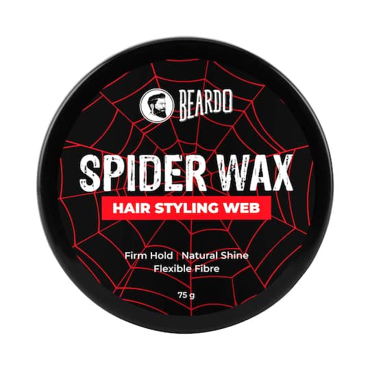 Beardo Spider Wax Hair Styling Web, Sclupting Fiber Strong Hold Natural Shine (75g)