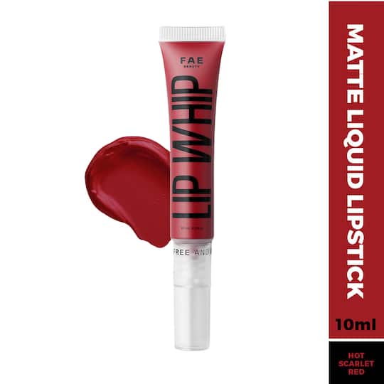 FAE BEAUTY Lip Whip 12H Matte Liquid Lipstick - Long Wear, Non Drying - Tease (10 ml)