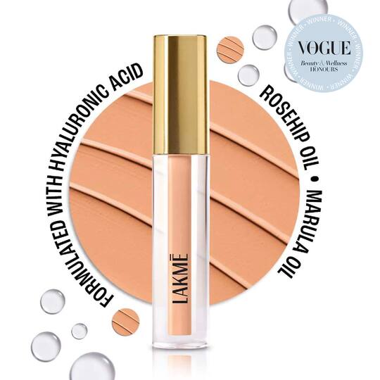 Lakme 9to5 Hya Matte Liquid Concealer - Nude (2 ml)