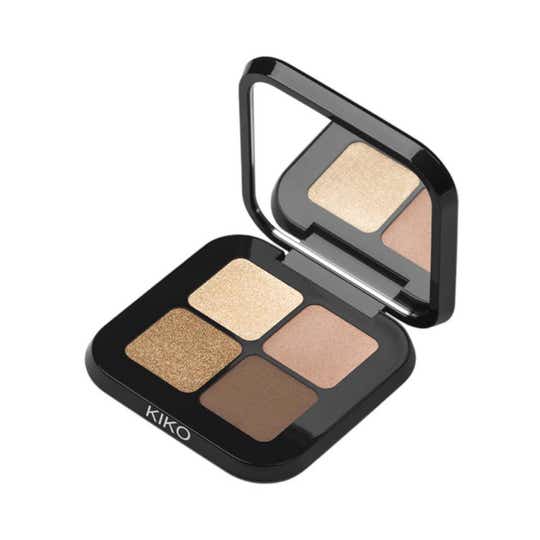 KIKO Milano Bright Quartet Eyeshadow Palette - 01 Warm Neutral Tones (3.5 g)