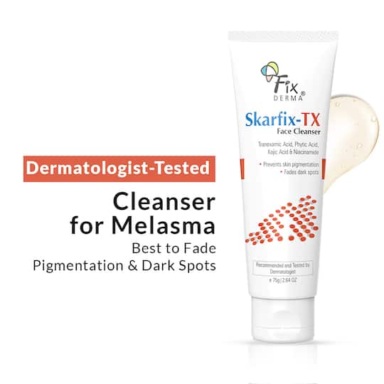 Fixderma Skarfix -TX Cleanser Kojic Acid Niacinamide  For Dark Spots Exfoliators Face Wash (75g)