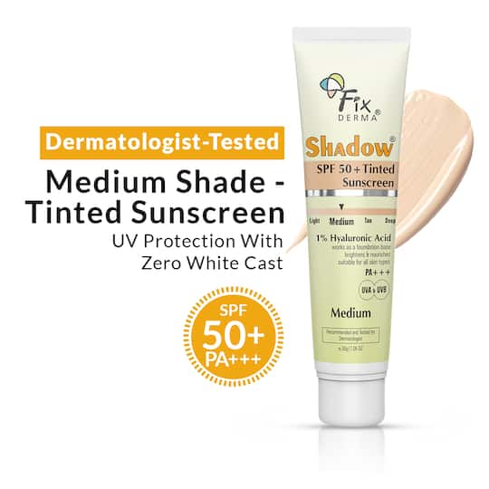 Fixderma Shadow Tinted Sunscreen Medium SPF 50 PA+++ (30g)