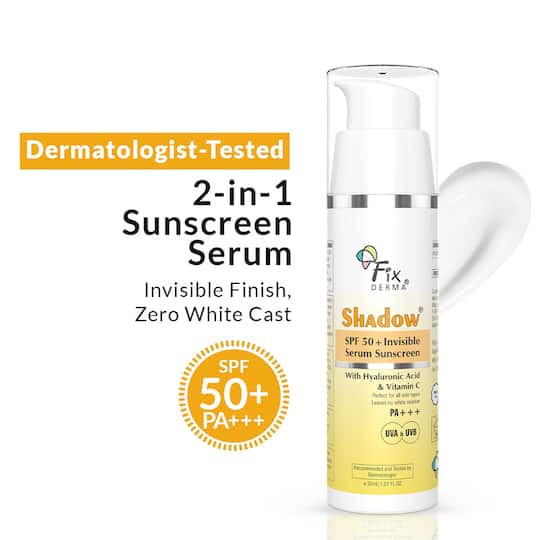 Fixderma Shadow Invisible Serum Sunscreen SPF 50+ PA+++ (30ml)