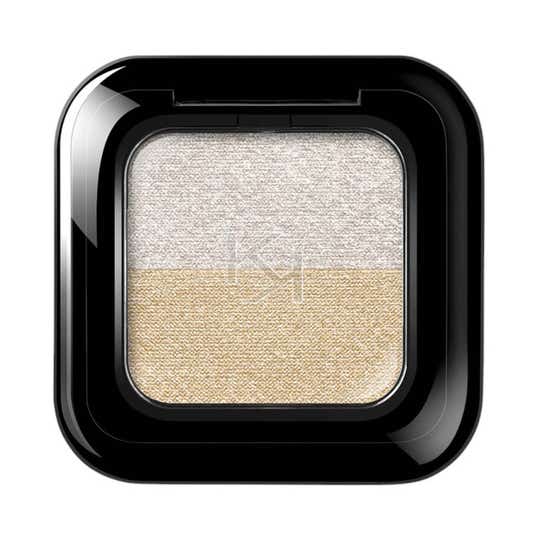 KIKO Milano Bright Duo Eyeshadow - 01 Metallic White - True Gold (1.8 g)