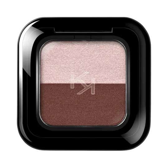 KIKO Milano Bright Duo Eyeshadow - 09 Ice Rose / Medium Brown (1.8 g)