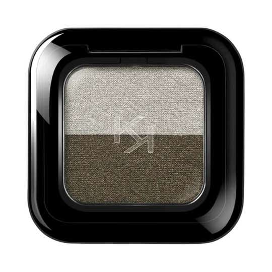 KIKO Milano Bright Duo Eyeshadow - 16 Warm Silver/JungleGreen (1.8 g)