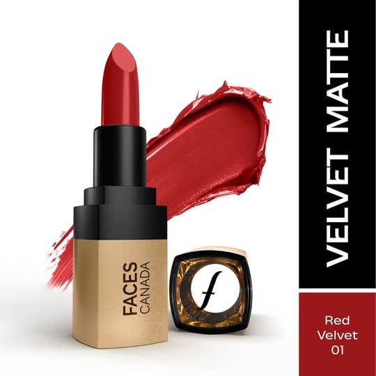Faces Canada Comfy Matte Velvet Touch Lipstick - Red Velvet Cake 01 (4.2 g)