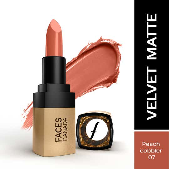 Faces Canada Comfy Matte Velvet Touch Lipstick - Peach Cobbler 07 (4.2 g)