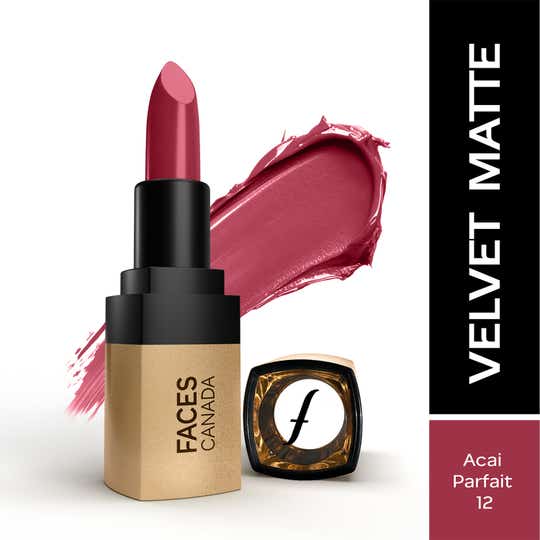 Faces Canada Comfy Matte Velvet Touch Lipstick - Acai Parfait 12 (4.2 g)