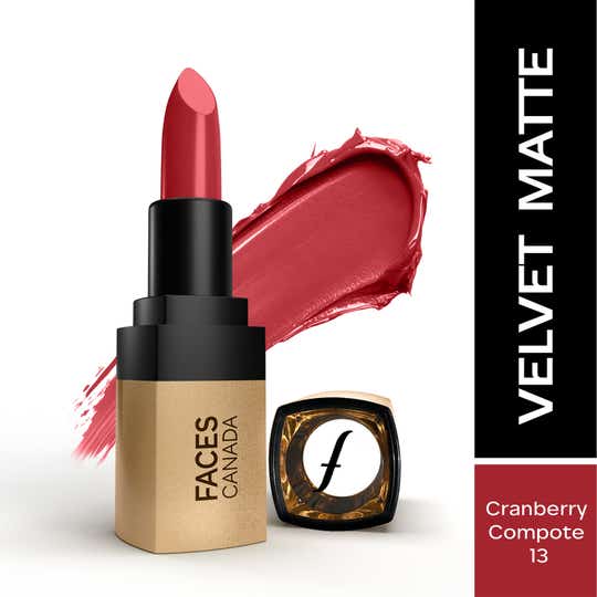 Faces Canada Comfy Matte Velvet Touch Lipstick - Cranberry Compote 13 (4.2 g)