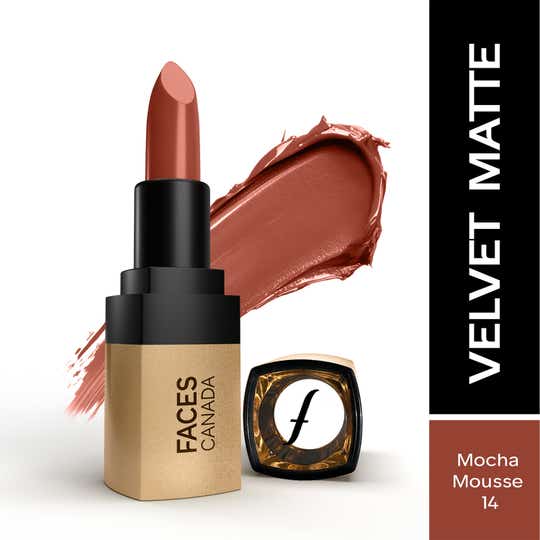 Faces Canada Comfy Matte Velvet Touch Lipstick - Mocha Mousse 14 (4.2 g)