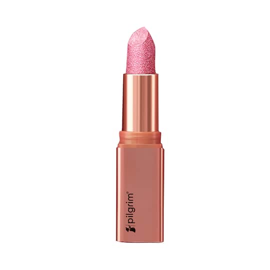 Pilgrim Glitter Lipstick Luxurious 3D Glitter Formula With Matte Finish - 06 Chic Haseena (4.2 g)