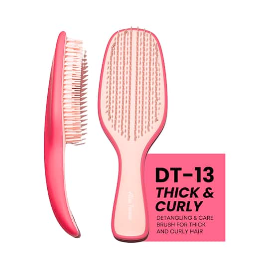 Alan Truman Dt-13 Thick & Curly - Detangling & Care Brush - Pink