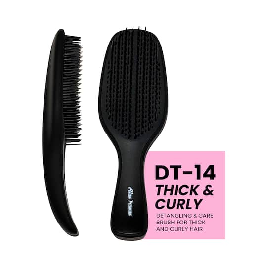 Alan Truman Dt-13 Thick & Curly - Detangling & Care Brush - Black