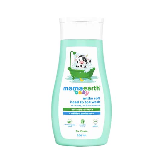 Mamaearth Milky Soft Head To Toe Wash For Babies (200 ml)