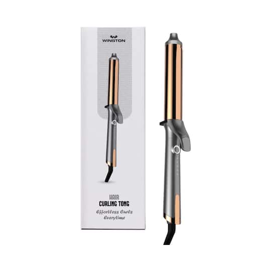 Winston Hair Curler Tong with Adjustable Heat Setting - Grey