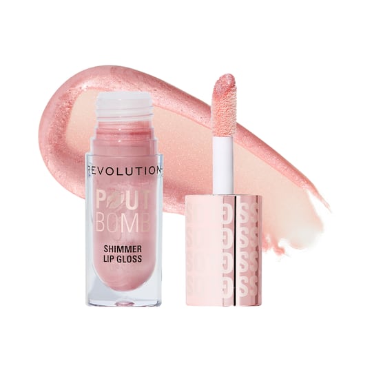 Makeup Revolution Pout Bomb Shimmer Gloss - Shine Pink (4.5 ml)
