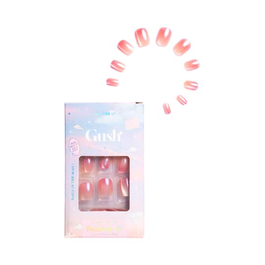 Gush Beauty Nailed It Reusable Luxury Press On Nails with Application Kit - Tangerine Crystal