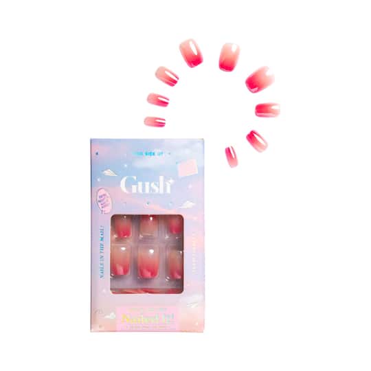 Gush Beauty Nailed It Reusable Luxury Press On Nails with Application Kit - Citrus Pop Cat Eye