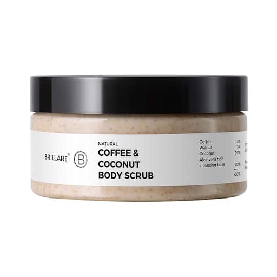 Brillare Coffee & Coconut Body Scrub for Energized & Moisturised Skin (200 g)