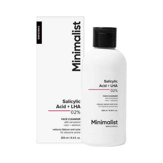 Minimalist Salicylic Acid + LHA 02% Cleanser (250 ml)