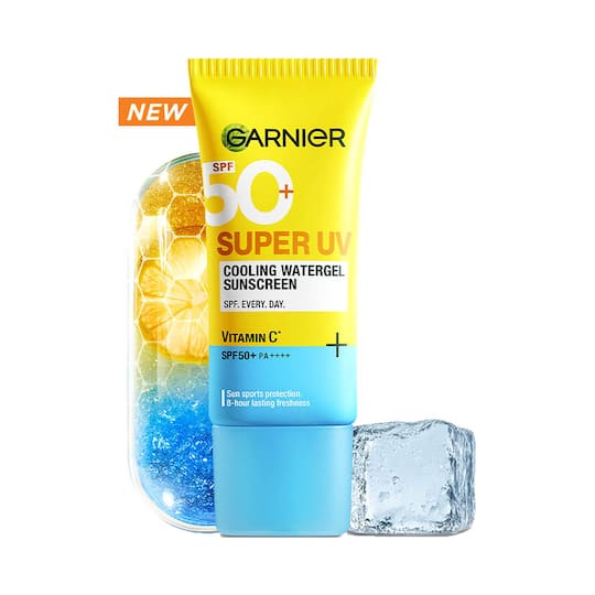 Garnier Super UV Cooling Water Gel Sunscreen SPF 50 PA++++ (60 ml)