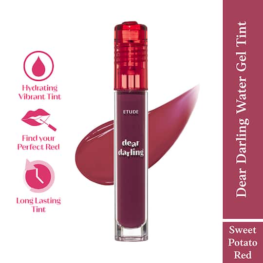 Etude Dear Darling Water Gel Tint Lipstick - 06 Sweet Potato Red (5 g)