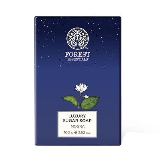 Forest Essentials Luxury Sugar Soap Mogra Ayurvedic (100 g)