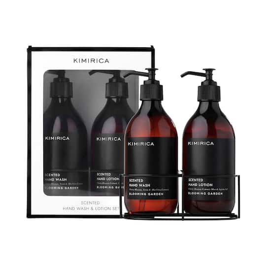 Kimirica Blooming Garden Scented Hand Wash & Hand Lotion Caddy Set